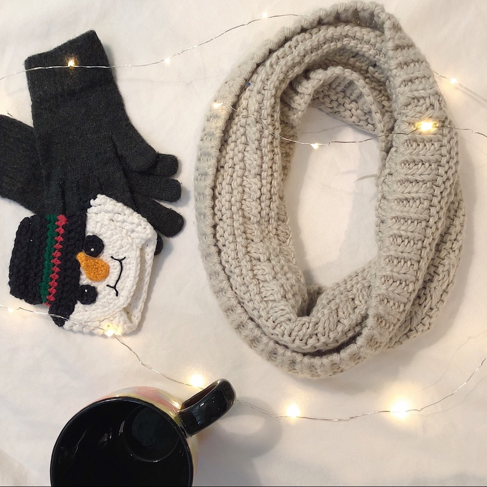 Knit Infinity Scarf
